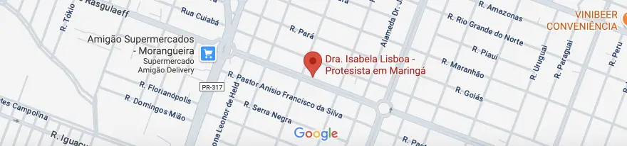 Localização no Mapa da Dra. Isabela Lisboa